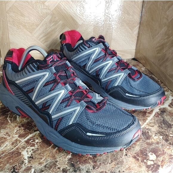Fila men's trail running shoe sneaker gray size 13 - Picture 1 of 10